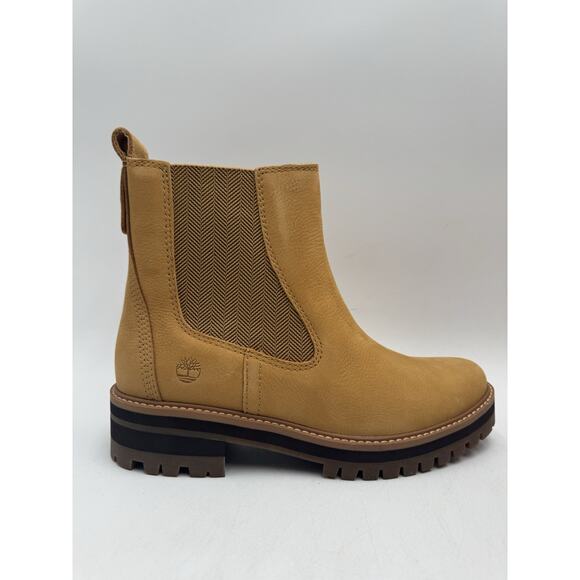 Timberland COURMAYEUR Women's NEW Chelsea Boot Wheat US Size 8.5 Medium - Picture 4 of 11